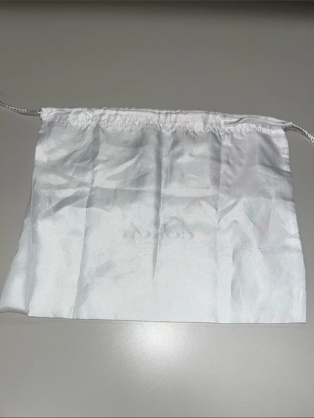 Coach White Drawstring Logo Dust Bag